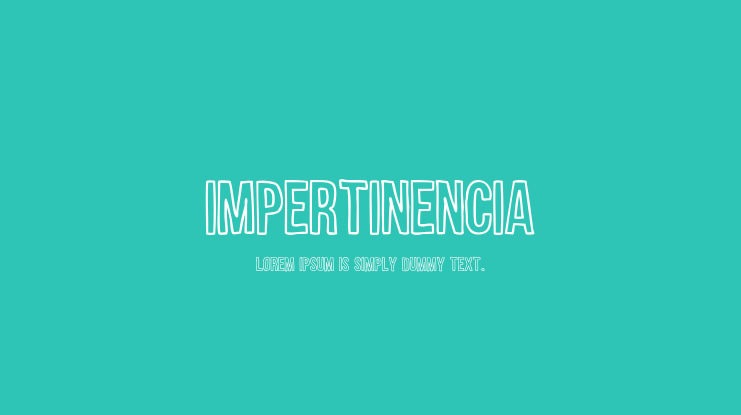 Impertinencia Font