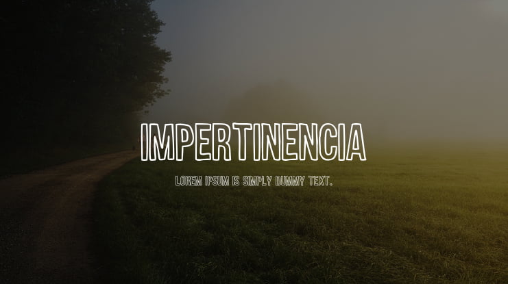 Impertinencia Font