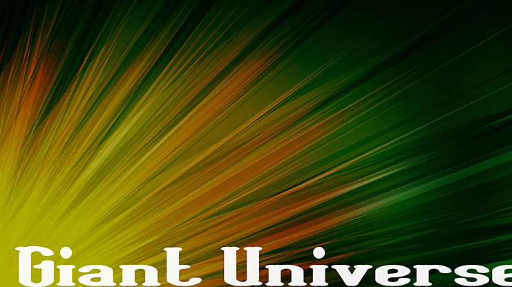 Giant Universe Font