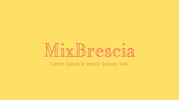 MixBrescia Font