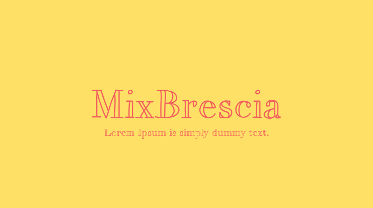 MixBrescia Font