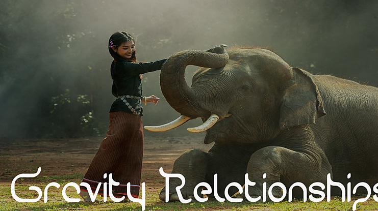 Gravity Relationships Font