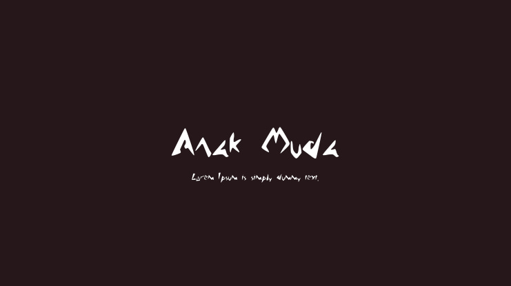 Anak_Muda Font