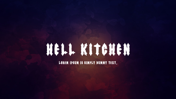 Hell Kitchen Font