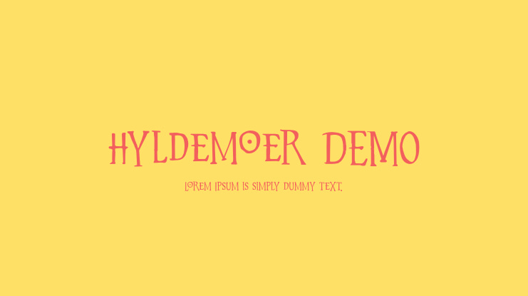 Hyldemoer DEMO Font