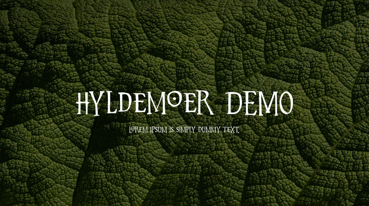 Hyldemoer DEMO Font