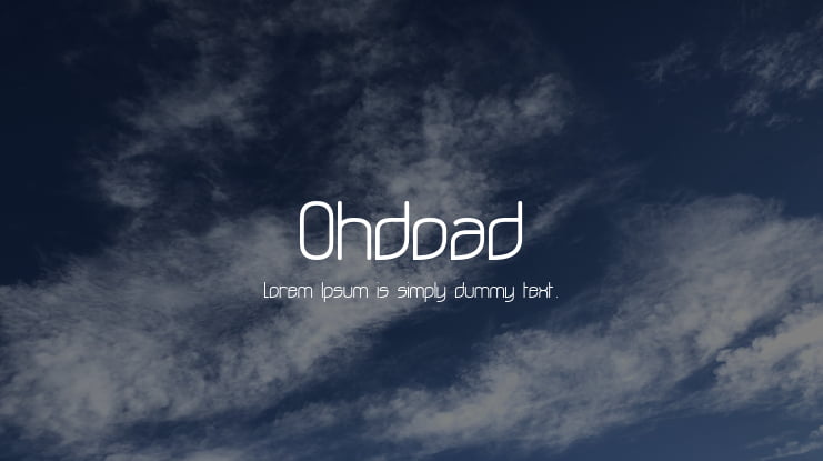 Ohdoad Font