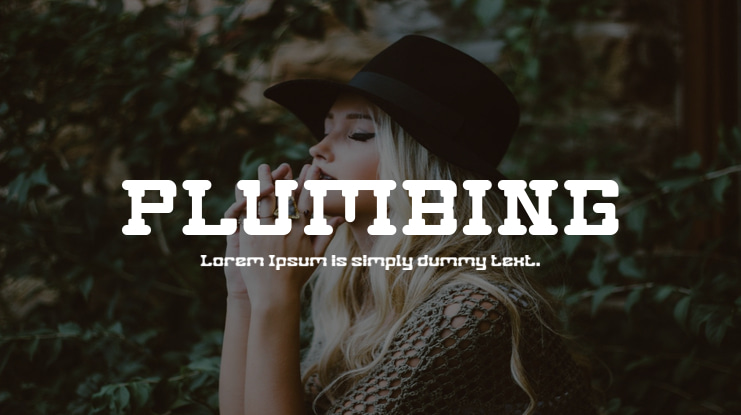 PLUMBING Font Family