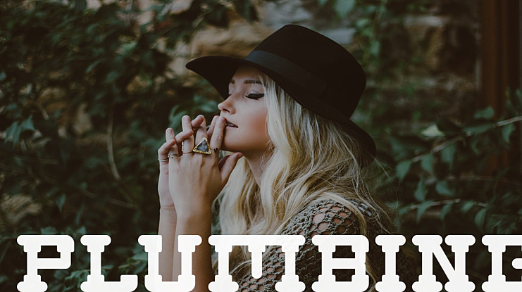 PLUMBING Font Family