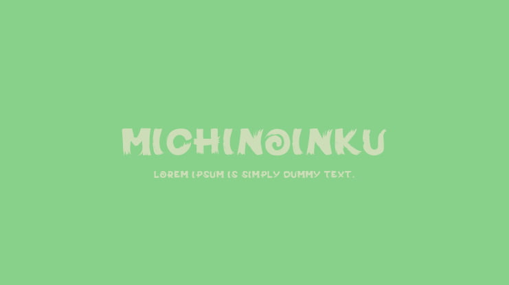 MichiNoInku Font