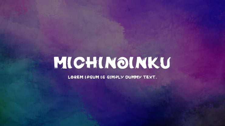 MichiNoInku Font