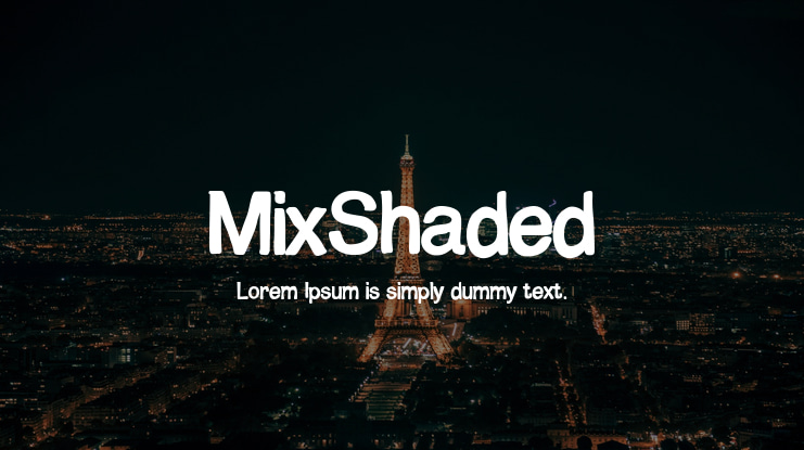 MixShaded Font