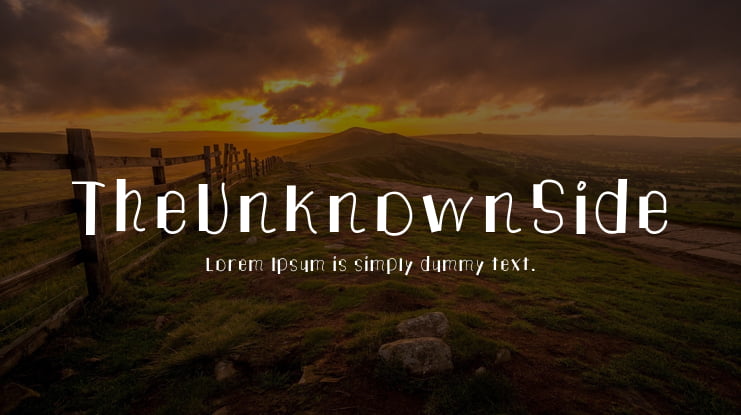 TheUnknownSide Font