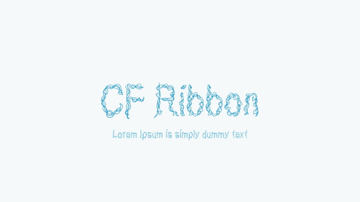 CF Ribbon Font