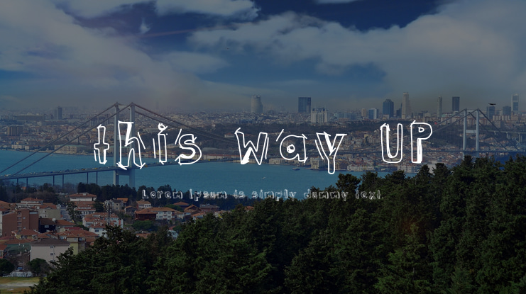 this way UP Font