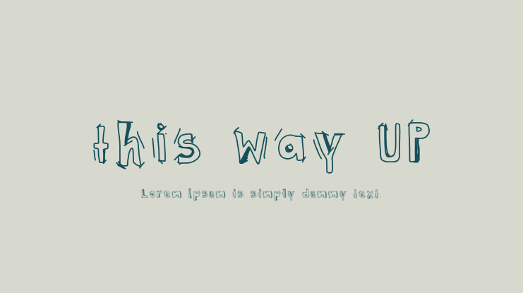 this way UP Font