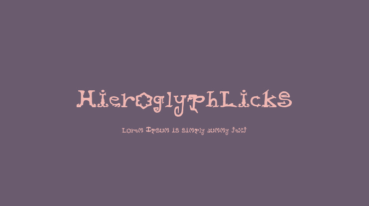 HieroglyphLicks Font