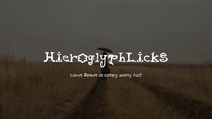 HieroglyphLicks Font