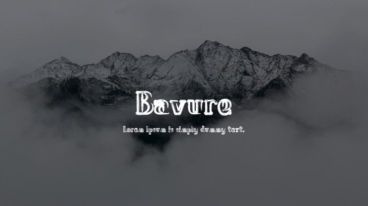 Bavure Font