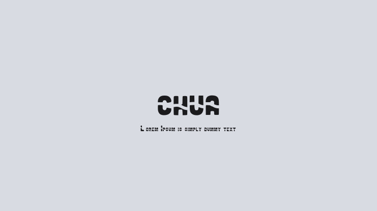 CHUA Font