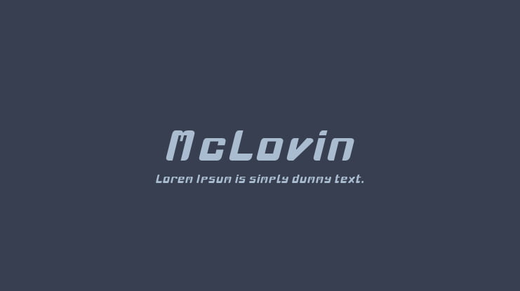 McLovin Font Family
