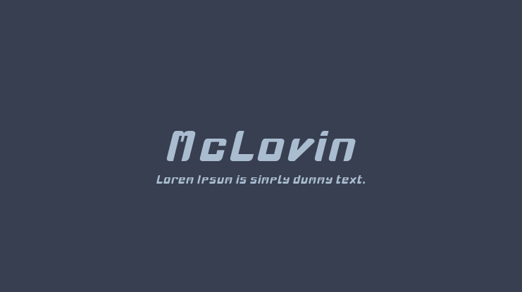 McLovin Font Family