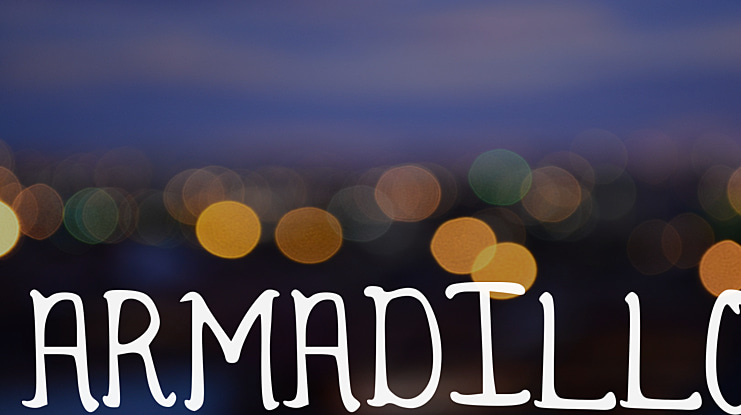 Armadillo Font