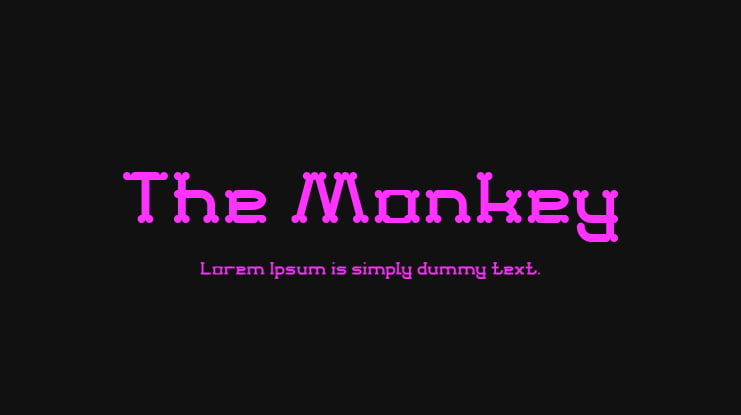 The Monkey Font Family