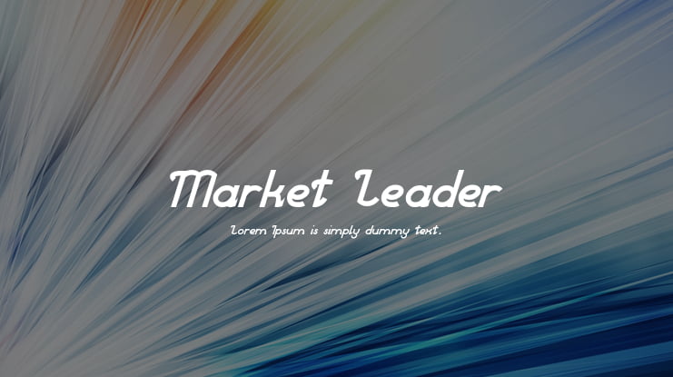 Market Leader Font