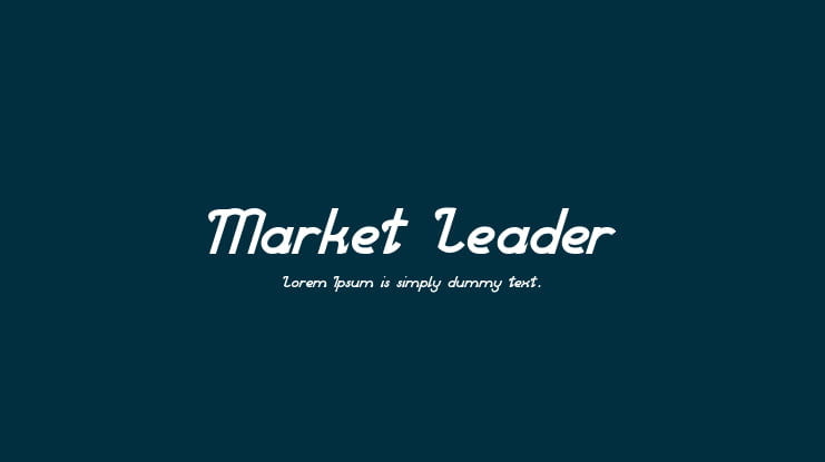 Market Leader Font
