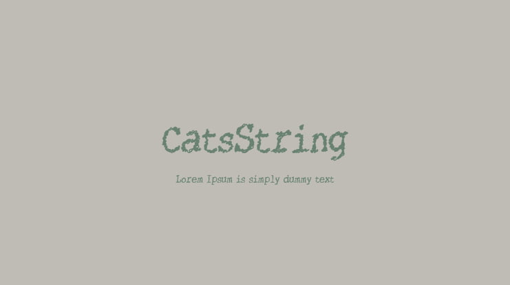 CatsString Font