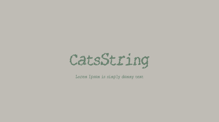CatsString Font