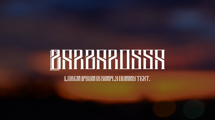 Barbarossa Font