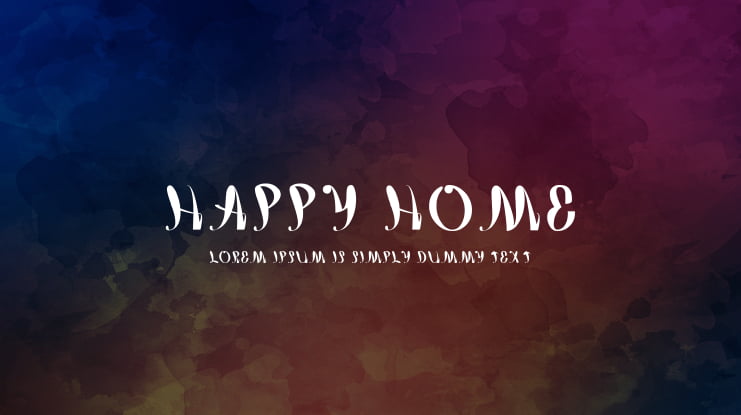 happy home Font
