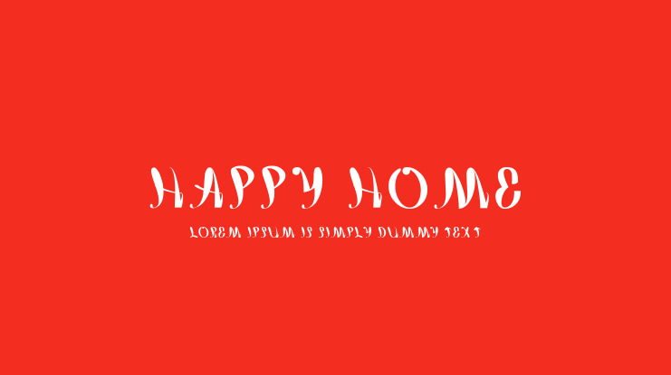 happy home Font