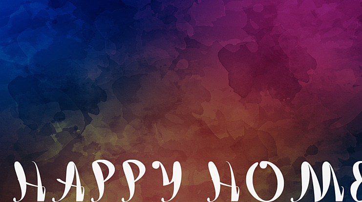 happy home Font