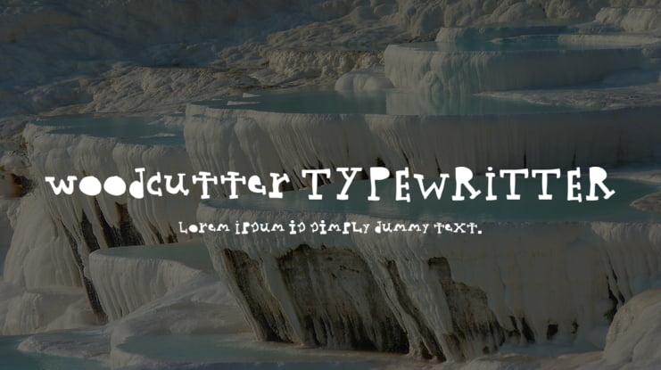 woodcutter TYPEWRITTER Font