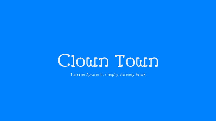 Clown Town Font