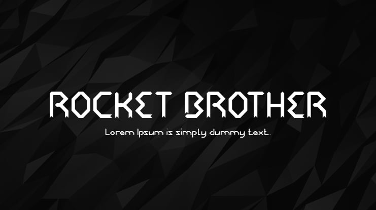 ROCKET BROTHER Font Family