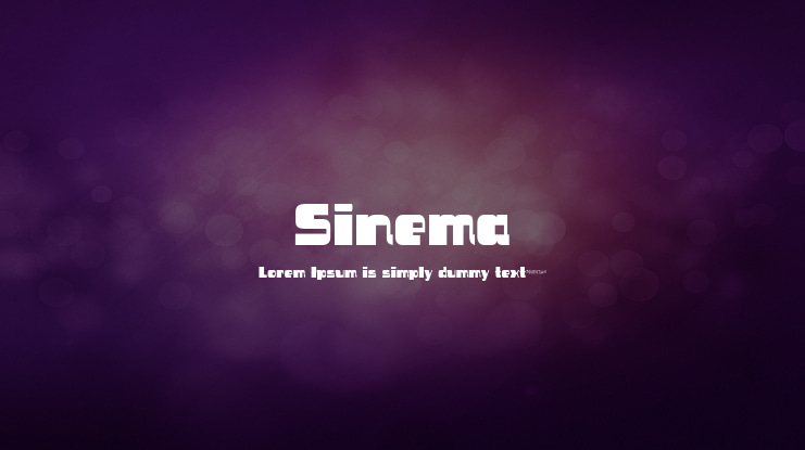 Sinema Font