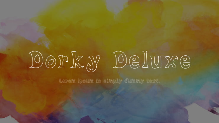 Dorky Deluxe Font