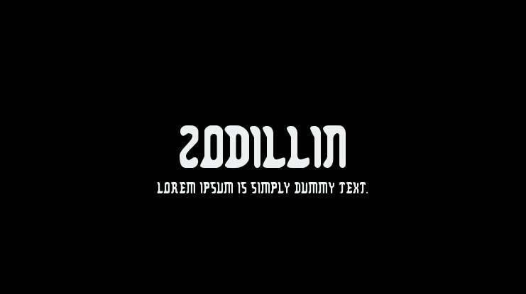 Zodillin Font