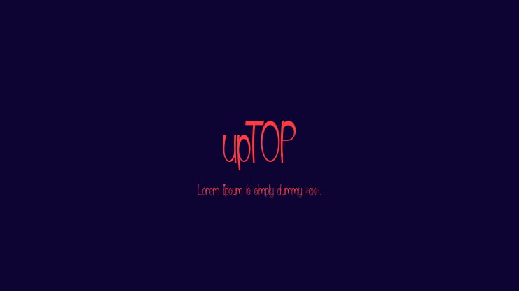 upTOP Font