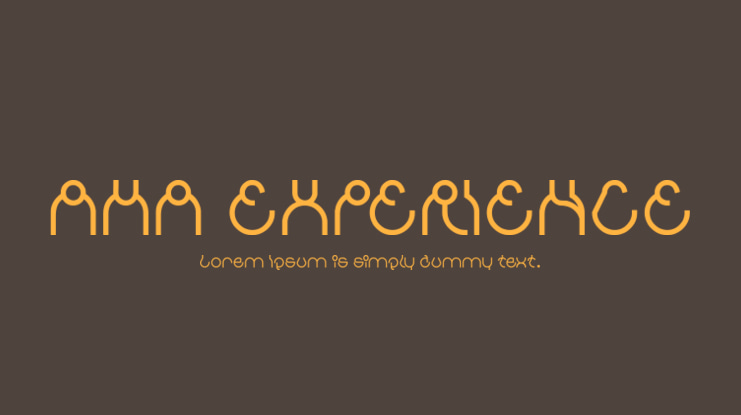 AHA EXPERIENCE Font