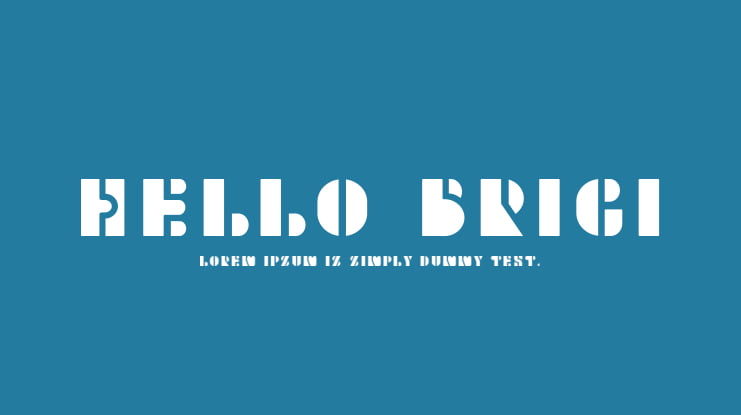 Hello Brigi Font