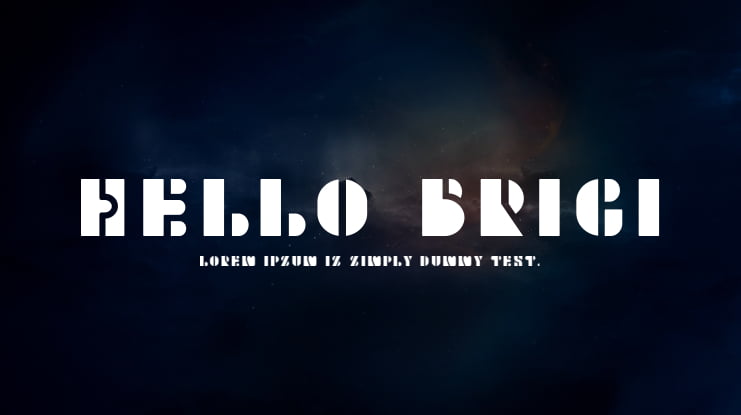 Hello Brigi Font