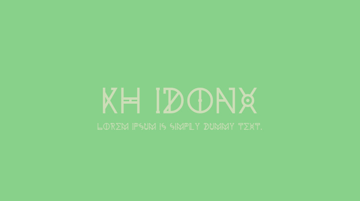 KH Idonx Font