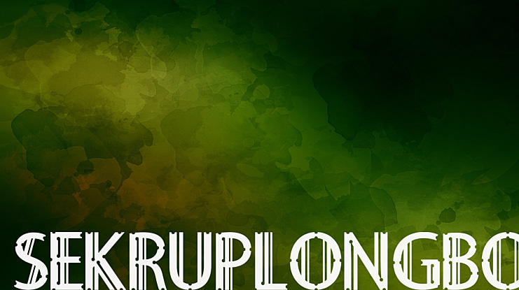 Sekruplongbo Font