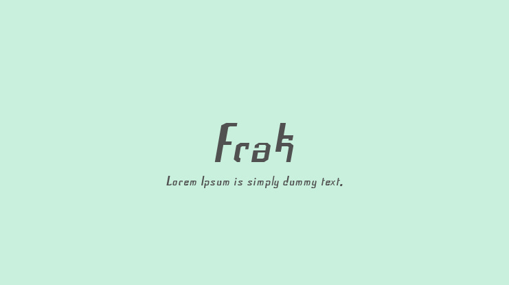 Frak Font