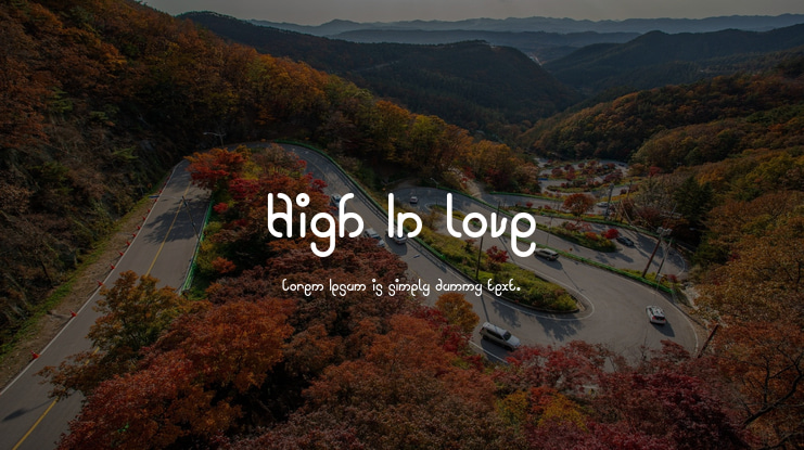 High In love Font Family